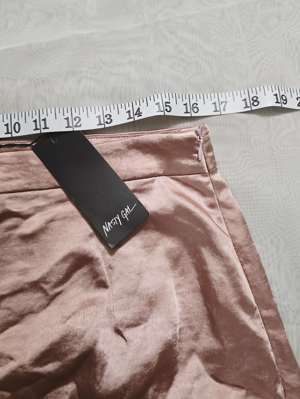 Nasty Gal Take it in Your Stride Wide Leg Pink Satin Pants - Picture 8 of 10